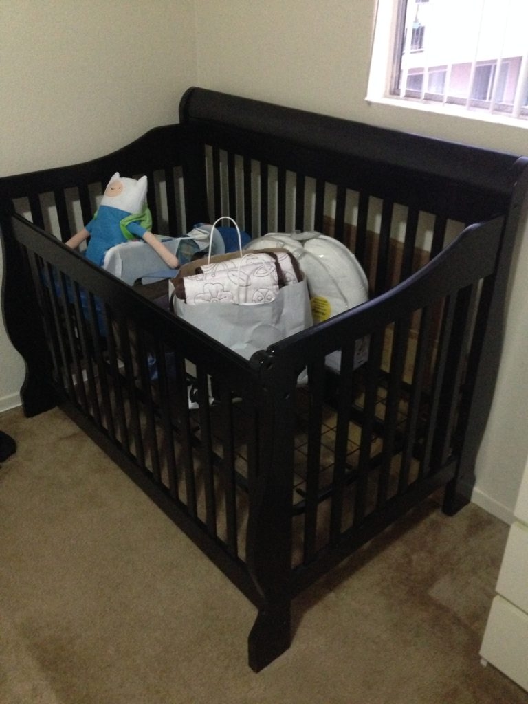 Dad (me) assembled a crib
